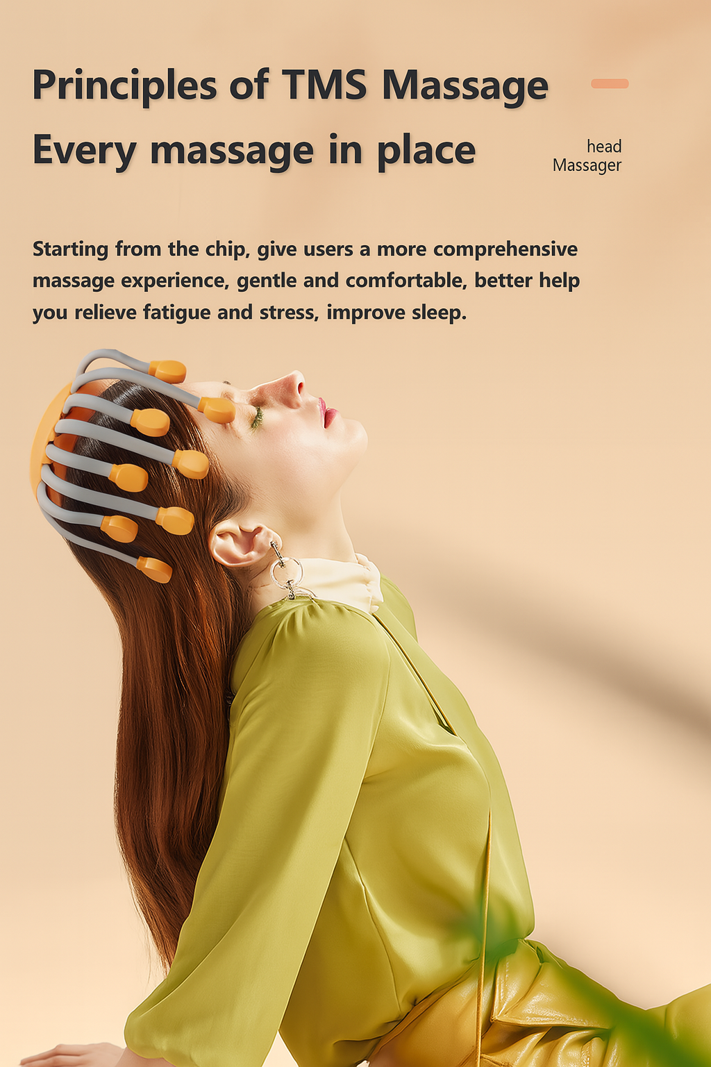 WHISPY™– RED LIGHT HEAD MASSAGER OCTOPUS WITH 20 NODES