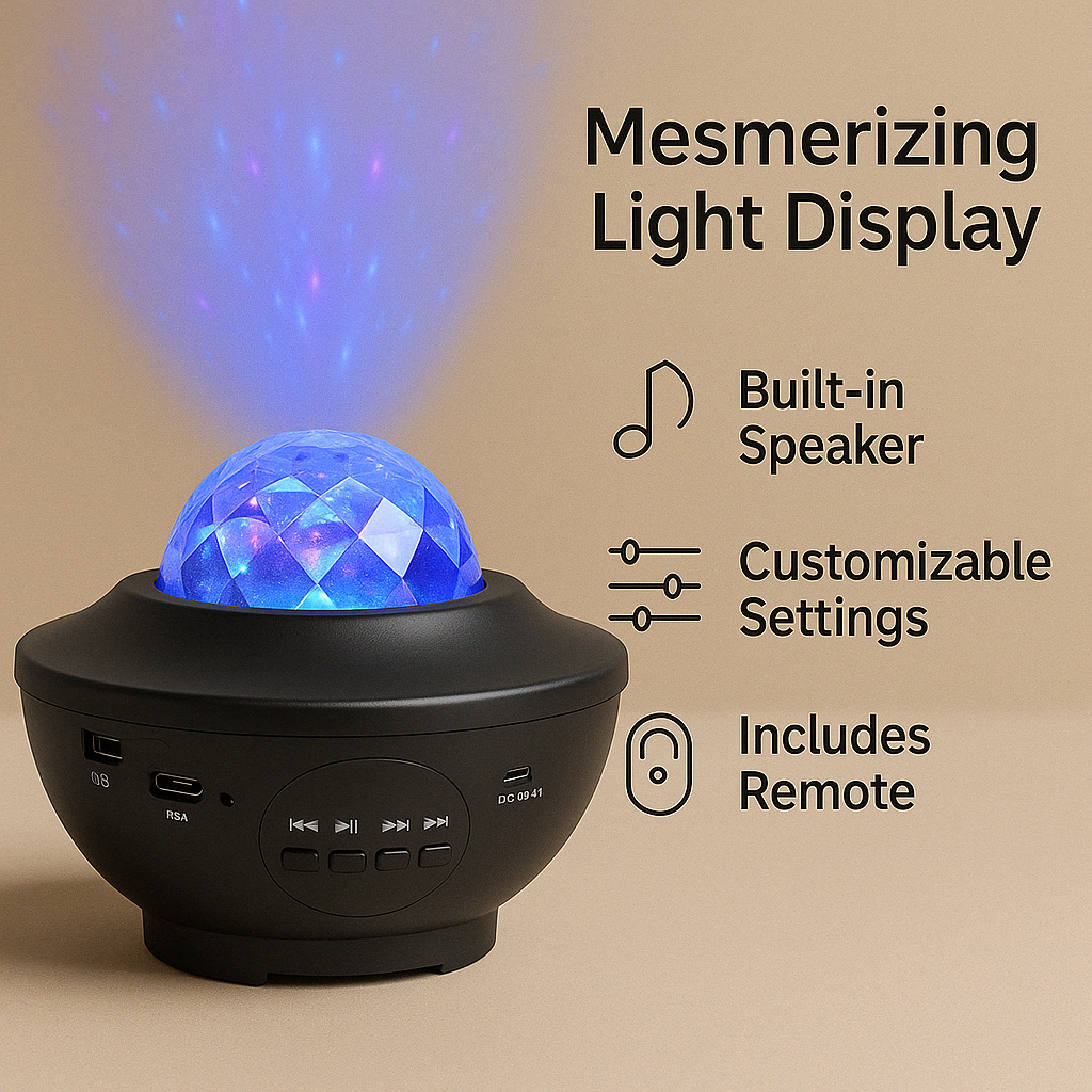 WHISPY™-Galaxy Projector Lamp