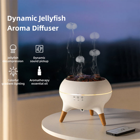 WHISPY™- 3D JELLYFISH FLAME AROMATHERAPY DIFFUSER