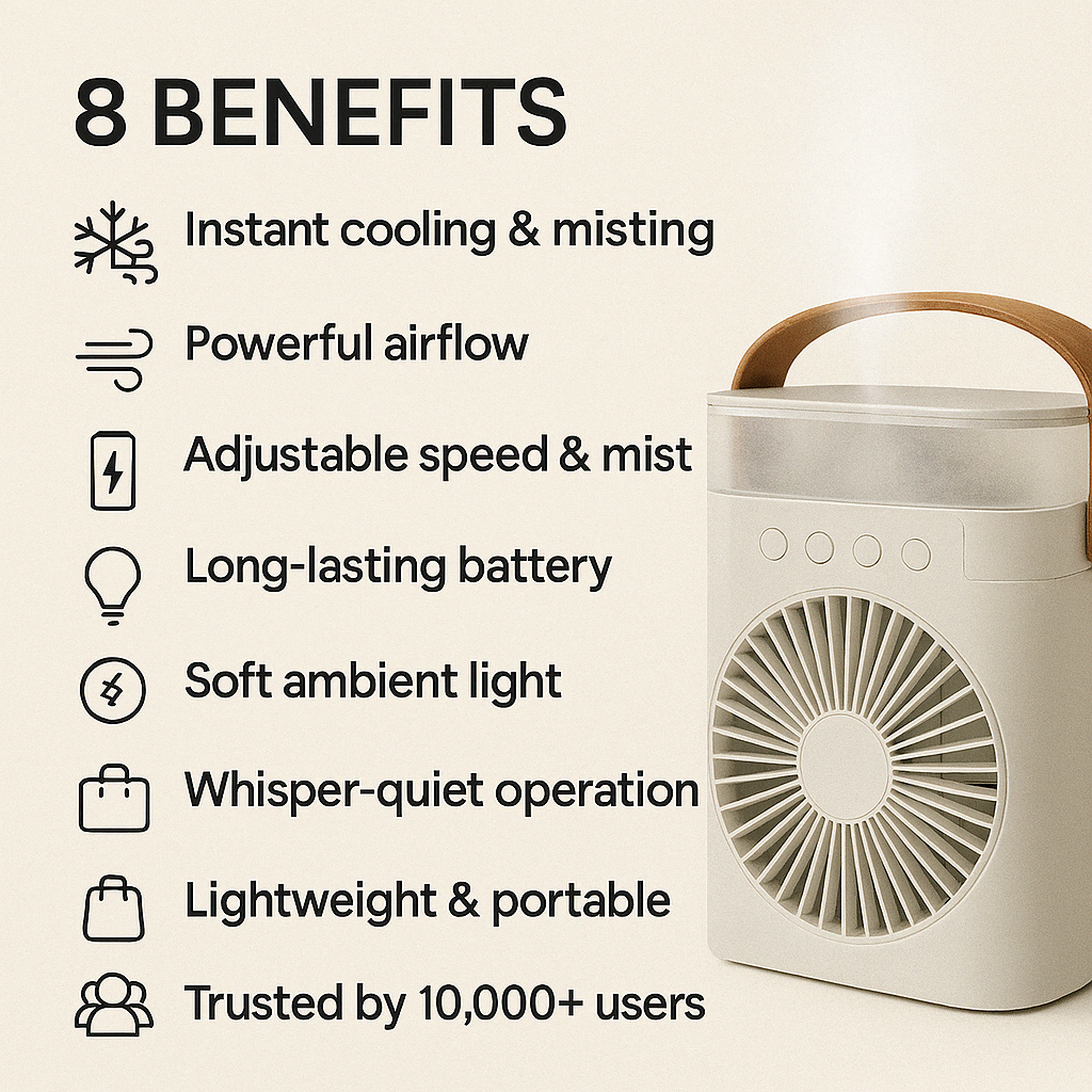 WHISPY™-Ice Air Cooling Fan