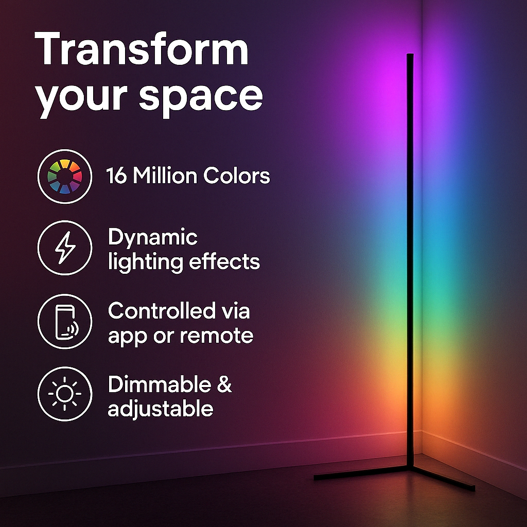 WHISPY™-LED Corner Floor Lamp